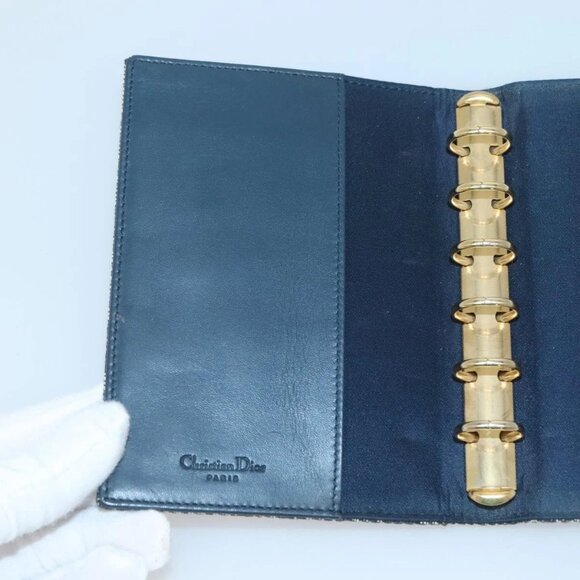 Christian Dior Trotter Canvas Day Planner Cover Navy Auth 126723 - Picture 14 of 16